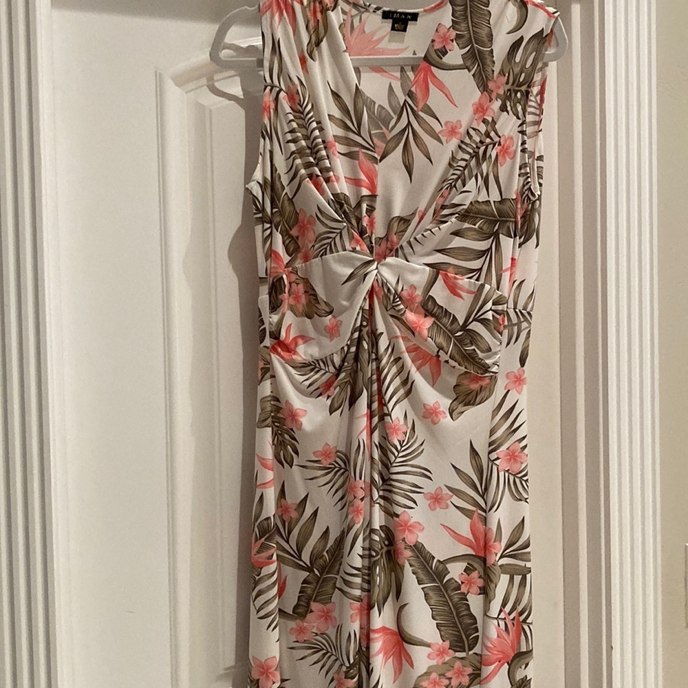 Floral Twist-Front Dress
